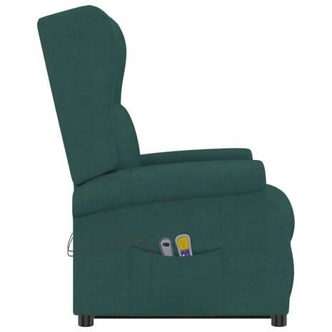 Sta-op-massagestoel stof donkergroen 5