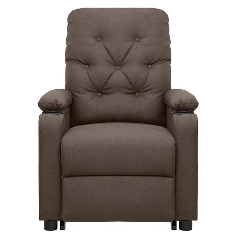 Sta-op-massagestoel stof bruin 3