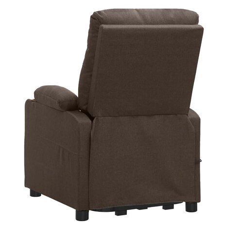 Sta-op-massagestoel stof bruin 5