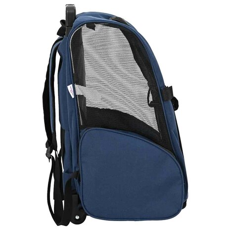 Huisdierentrolley 3-in-1 48x32x57 cm oxford stof blauw 4