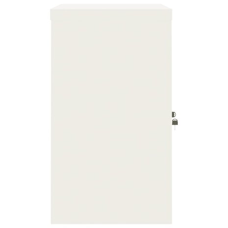 Archiefkast 90x40x70 cm staal wit 5
