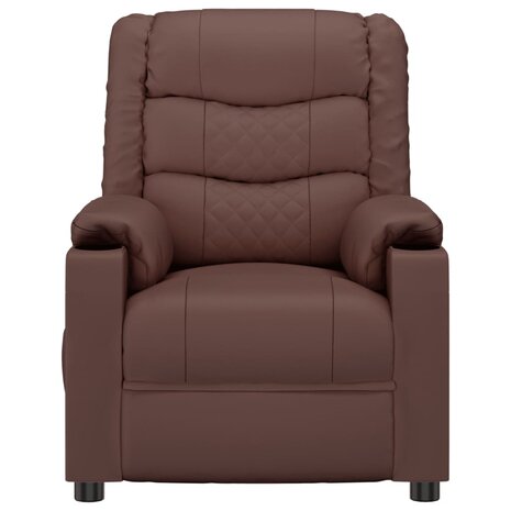 Massagestoel kunstleer bruin 3