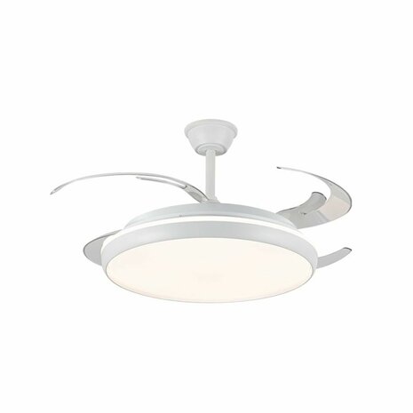 Plafondventilator CristalRecord CHARLY L RETRAC Transparant 80 W 1