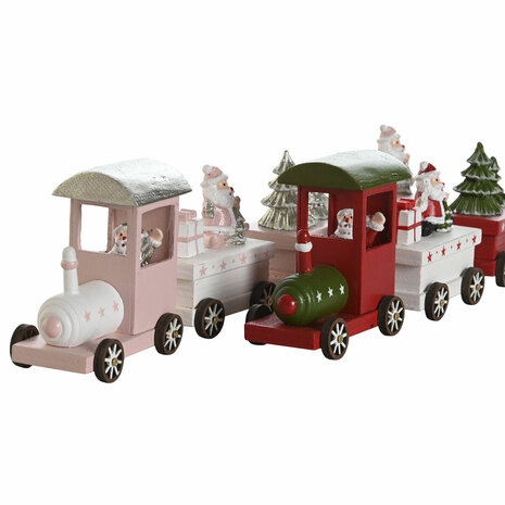 Kerstversiering DKD Home Decor Rood Groen 35,5 x 5 x 8,8 cm (2 Stuks) 1