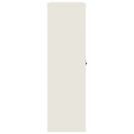 Archiefkast 90x40x140 cm staal wit 5