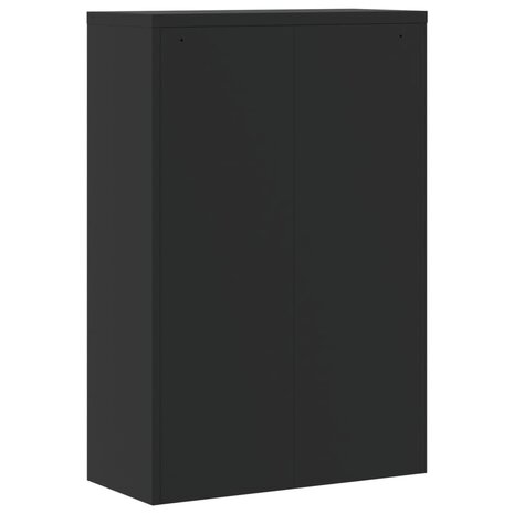 Archiefkast 90x40x140 cm staal zwart 6