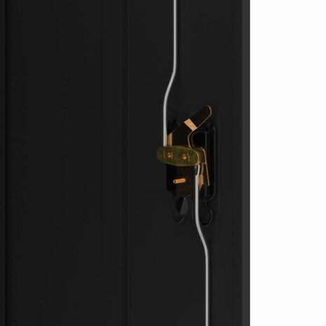Archiefkast 90x40x140 cm staal zwart 8