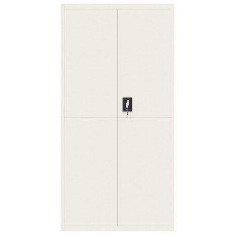 Archiefkast 90x40x180 cm staal wit 3