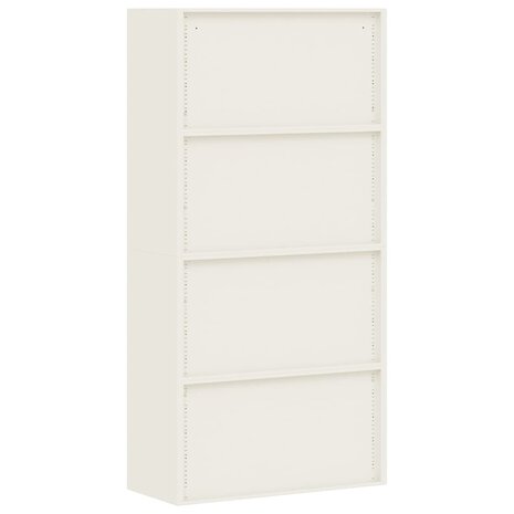 Archiefkast 90x40x180 cm staal wit 6