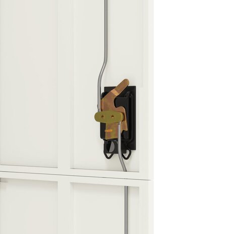 Archiefkast 90x40x180 cm staal wit 8