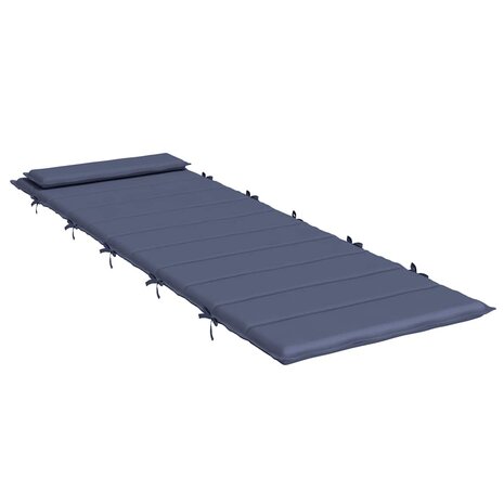 Ligbedkussen 180x60x4 cm oxford stof marineblauw 4