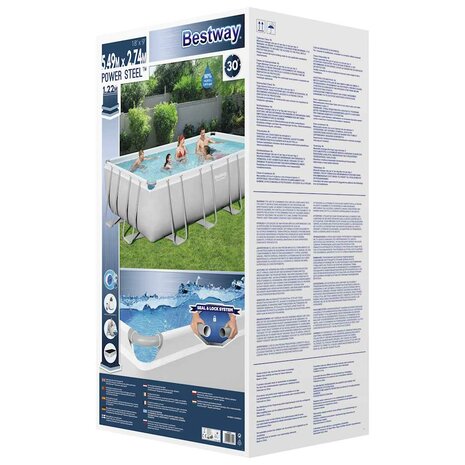 Bestway Zwembadset Power Steel rechthoekig 549x274x122 cm 9