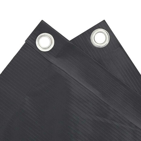 Balkonscherm 500x75 cm PVC antracietkleurig 4