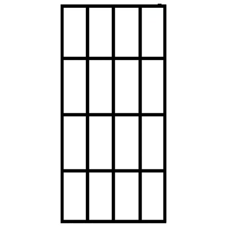Inloopdouchewand 118x190 cm mat gehard glas 3