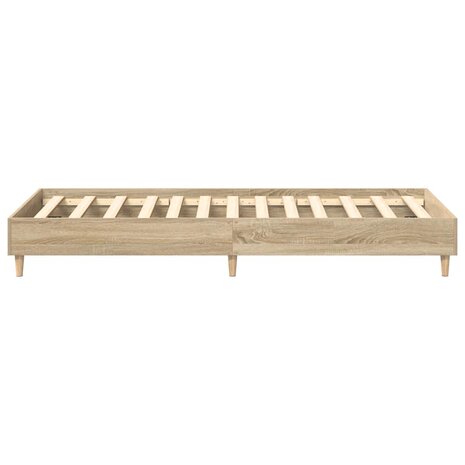 Bedframe zonder matras 75x190 cm spaanplaat sonoma eikenkleurig 6