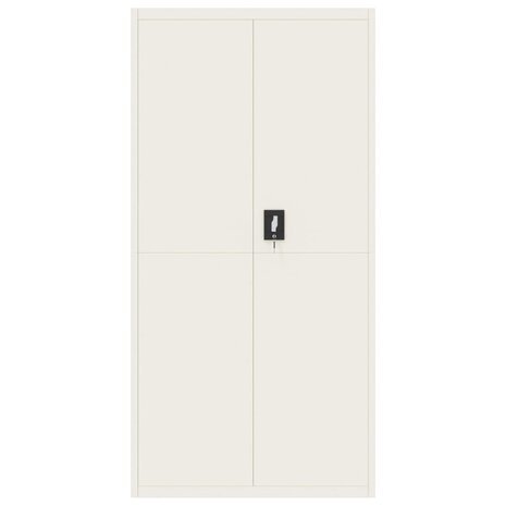 Archiefkast 90x40x220 cm staal wit 8