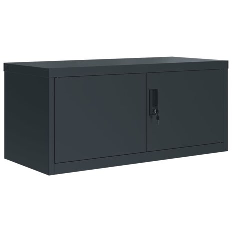 Archiefkast 90x40x180 cm staal antracietkleurig 3