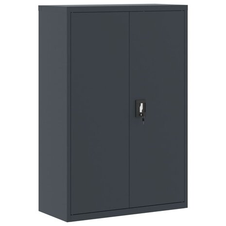 Archiefkast 90x40x180 cm staal antracietkleurig 7