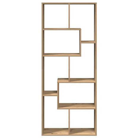 Kamerscherm / boekenkast 67x25x161,5 cm hout artisanaal eiken 5