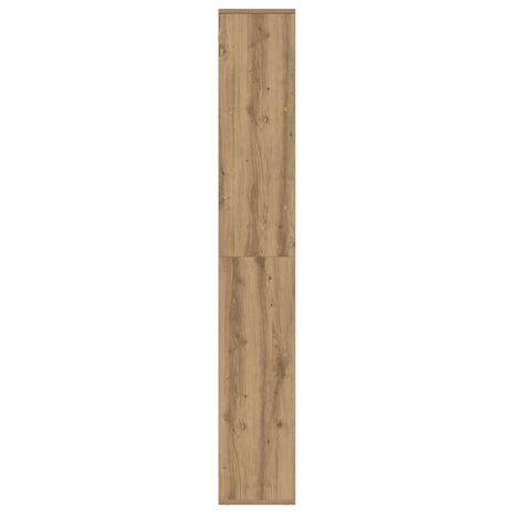 Kamerscherm / boekenkast 67x25x161,5 cm hout artisanaal eiken 6