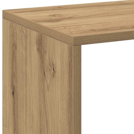 Kamerscherm / boekenkast 67x25x161,5 cm hout artisanaal eiken 9