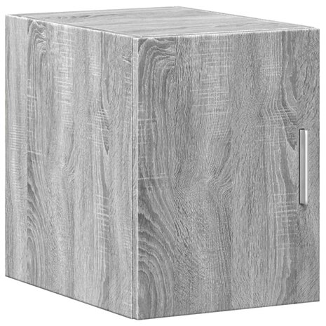 Wandkast 30x42,5x40 cm bewerkt hout grijs sonoma eikenkleurig 2