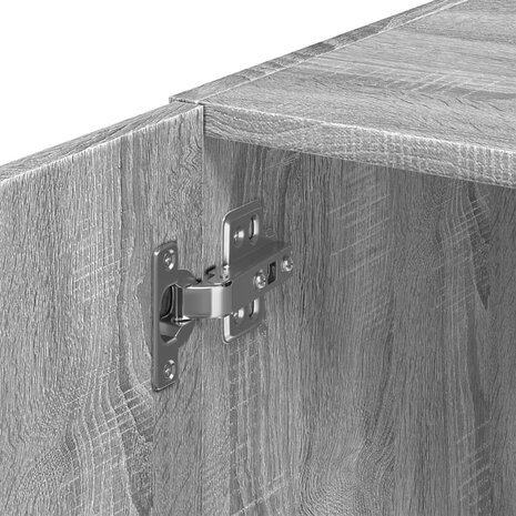 Wandkast 30x42,5x40 cm bewerkt hout grijs sonoma eikenkleurig 9