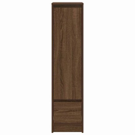 Hoge kast 29,5x34x119,5 cm spaanplaat bruin eikenkleurig 6