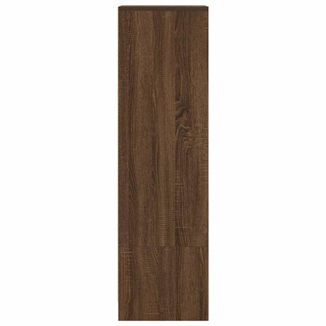 Hoge kast 29,5x34x119,5 cm spaanplaat bruin eikenkleurig 7