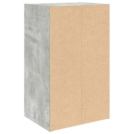 Boekenkast 31x24x52 cm bewerkt hout betongrijs 7