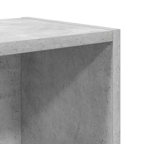 Boekenkast 31x24x52 cm bewerkt hout betongrijs 9
