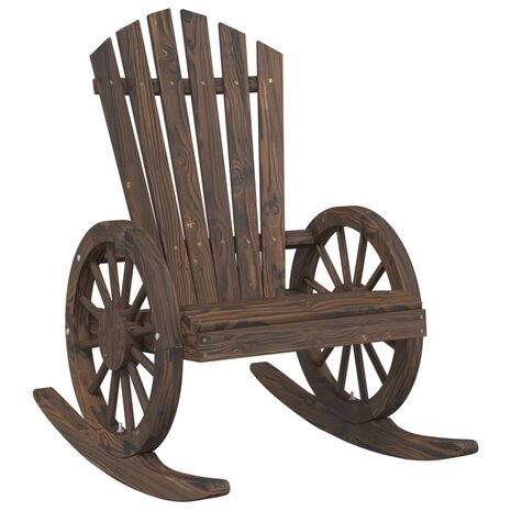 Schommelstoelen 2 st Adirondack massief vurenhout 4