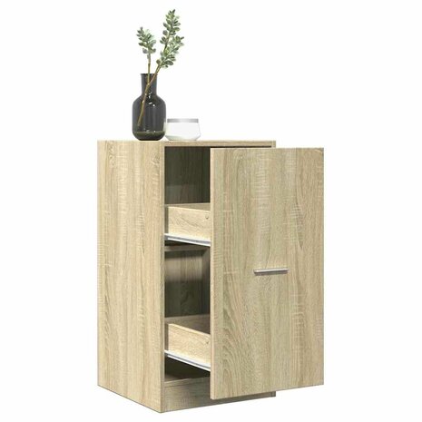 Apothekerskast 40x41x77,5 cm bewerkt hout sonoma eikenkleurig 1