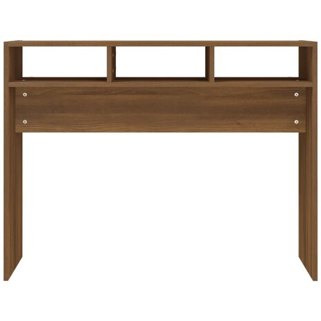 Wandtafel 105x30x80 cm bewerkt hout bruin eikenkleur 5