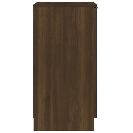 Schoenenkast 30x35x70 cm bewerkt hout bruin eikenkleur 7