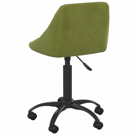 Kantoorstoel fluweel lichtgroen 4