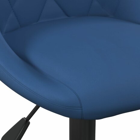 Kantoorstoel fluweel blauw 6
