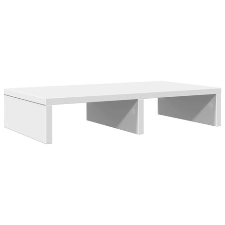 Monitorstandaard 50x27x10 cm bewerkt hout wit 6