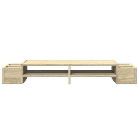 Monitorstandaard opbergruimte 100x27x15 cm hout sonoma eiken 4