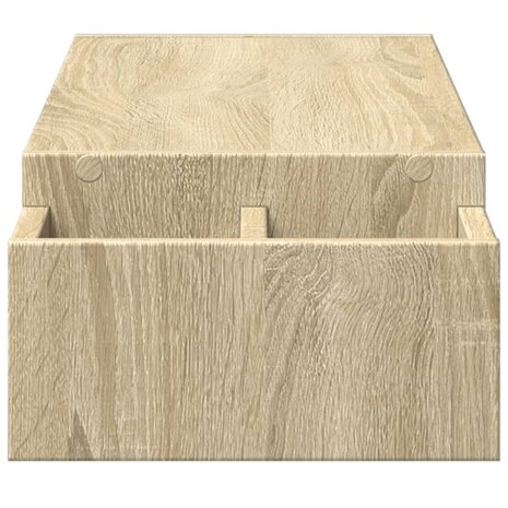 Monitorstandaard opbergruimte 100x27x15 cm hout sonoma eiken 5