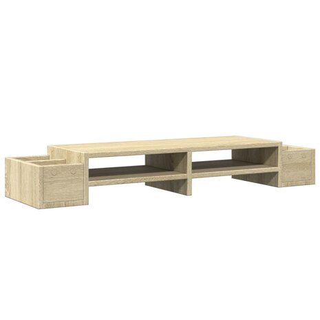 Monitorstandaard opbergruimte 100x27x15 cm hout sonoma eiken 6