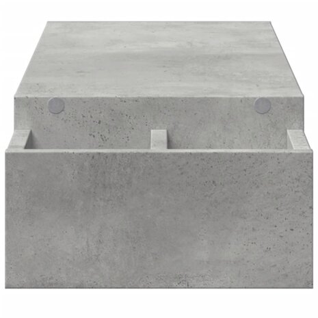 Monitorstandaard met opbergruimte 100x27x15 cm hout betongrijs 5
