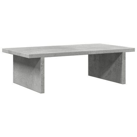 Monitorstandaard 50x27x15 cm bewerkt hout betongrijs 2
