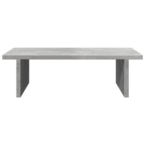 Monitorstandaard 50x27x15 cm bewerkt hout betongrijs 4