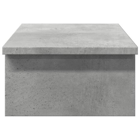 Monitorstandaard 50x27x15 cm bewerkt hout betongrijs 5