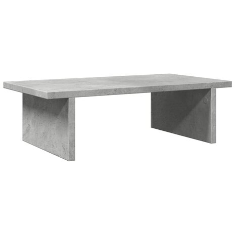 Monitorstandaard 50x27x15 cm bewerkt hout betongrijs 6