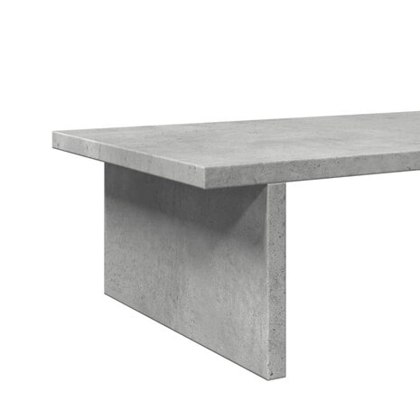 Monitorstandaard 50x27x15 cm bewerkt hout betongrijs 7