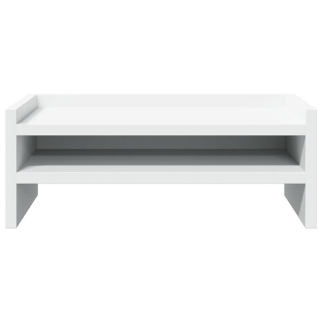 Monitorstandaard 42x24x16 cm bewerkt hout wit 4