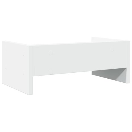 Monitorstandaard 42x24x16 cm bewerkt hout wit 6