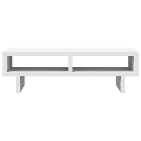 Monitorstandaard 50x27x15 cm bewerkt hout wit 4